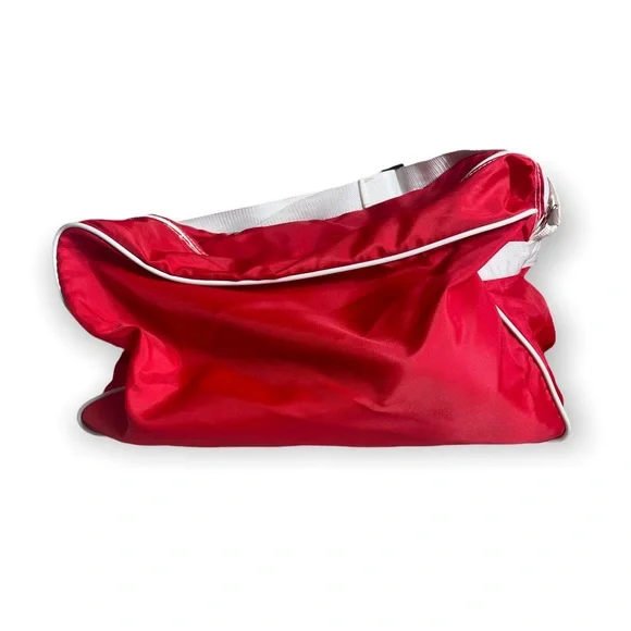 Red and White Hawaii Small Gym Duffle Bag Adjustable Strap - Picture 2 of 11